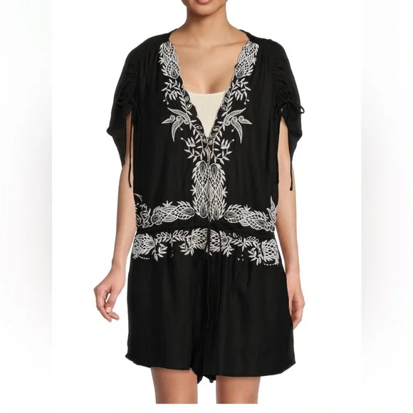 Free People Weila Embroidered Romper - Picture 4 of 17